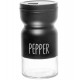 Pimenteiro 120ml De Vidro Com Tampa De Metal Preto